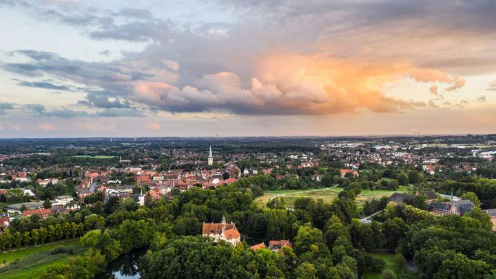 Landschaft von oben