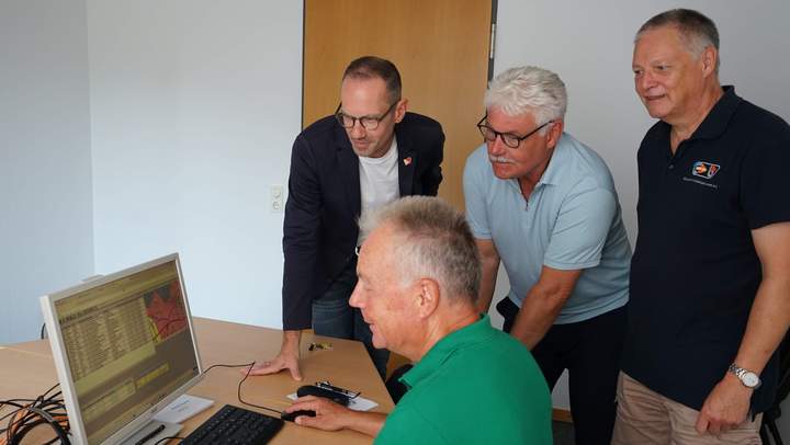 Das vorübergehende Callcenter im Rathaus