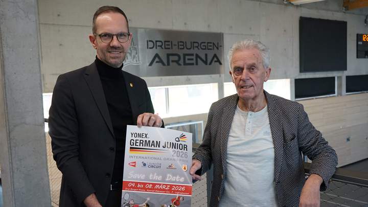 Bürgermeister und Vorsitzender werben für die Veranstaltung