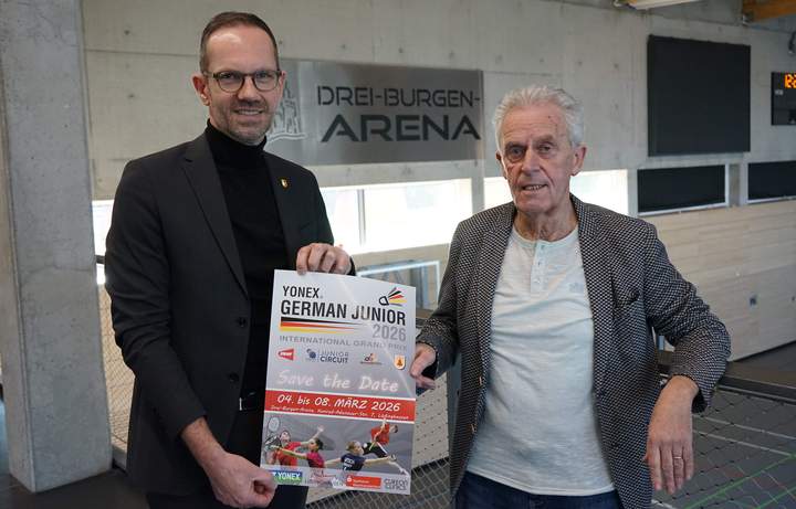 Bürgermeister und Vorsitzender werben für die Veranstaltung