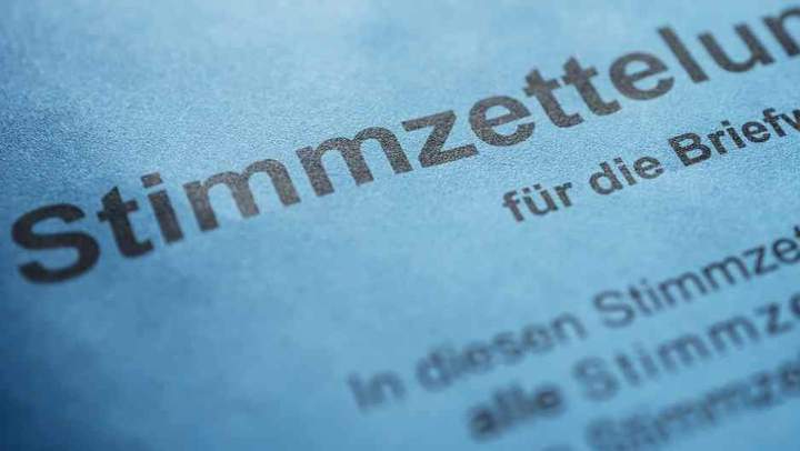 Blauer Wahlbrief