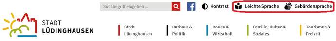 Infos in Leichter Sprache und Gebärdensprache