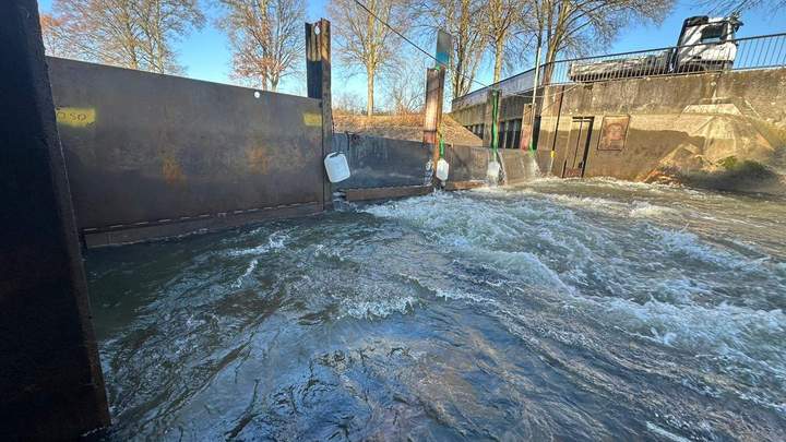 Wasser wird gestaut