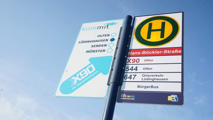 Bushaltestelleschild
