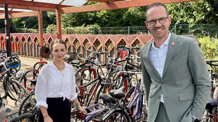 Die alte Fahrradabstellanlage
