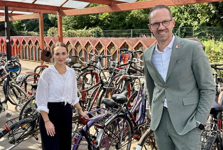 Die alte Fahrradabstellanlage