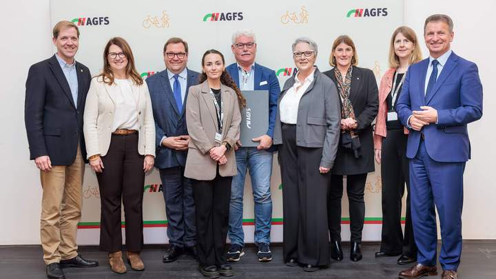 Vorstand AGFS und Vertreter Stadtverwaltung
